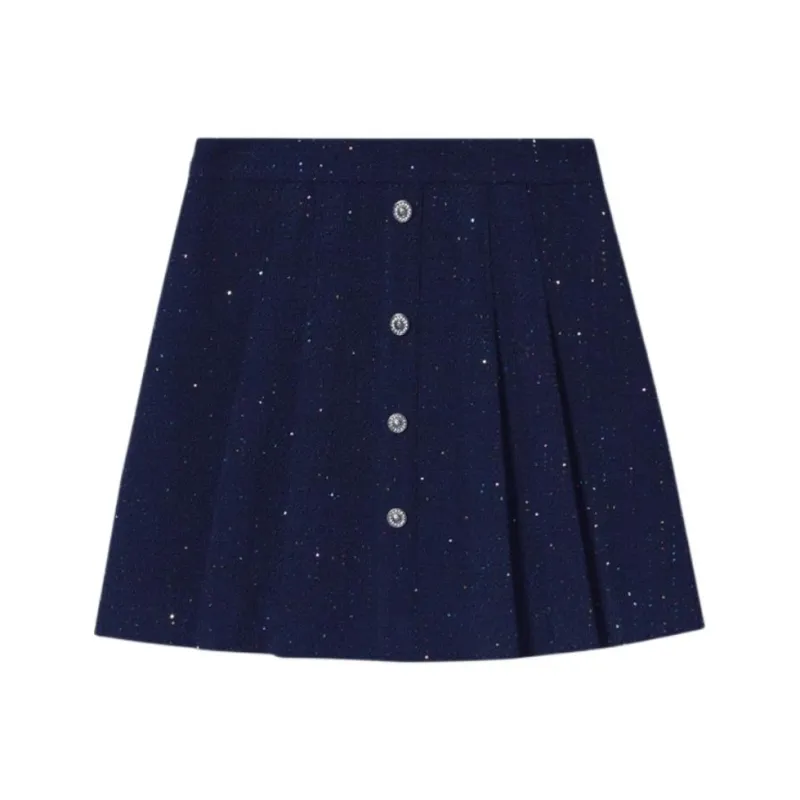 PSALTER Casual Short Skirts Women's Royal Blue-0