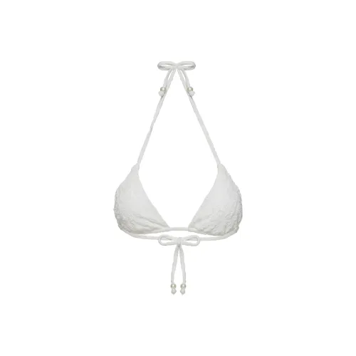 PRINCESS POLLY JENNER TRIANGLE BIKINI TOP Bikini Women's White Flower