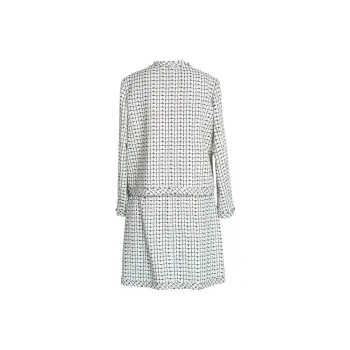 ROEYSHOUSE Skirt Set Women's Black White Plaid