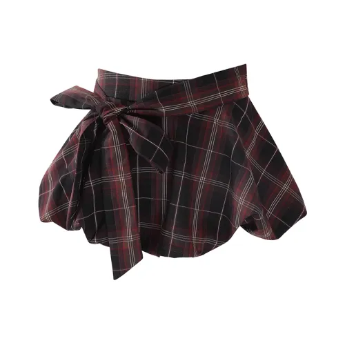 COMMA GIRL Casual Carhartt Skirts Women's Red Plaid