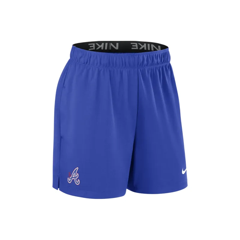 Nike Atlanta Braves Authentic Collection City Connect Sports Shorts Women's Blue-0