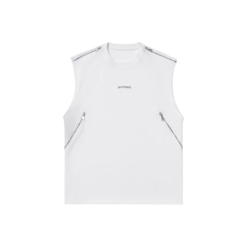 DUATOGE Tank Tops Men White -1