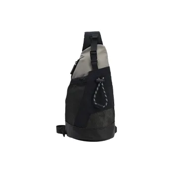 URBAN REVIVO Fabric Sling Bag Men's Black