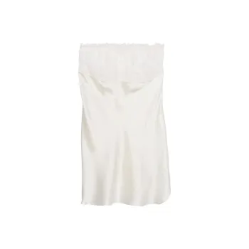 Victoria's Secret PINK/VICTORIA'SSECRET/VSArchives Silk Strapless Slip/CW Casual Long Skirts Women's Coconut White