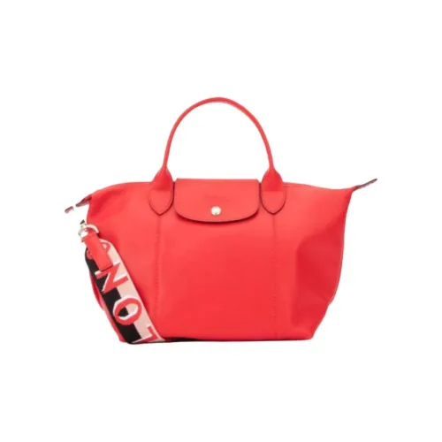 LONGCHAMP Genuine Leather Shoulder Bds bag Crossbody Bds bag Handbag Women's Red