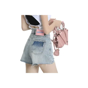 HELEH Denim Shorts Women's Light Blue