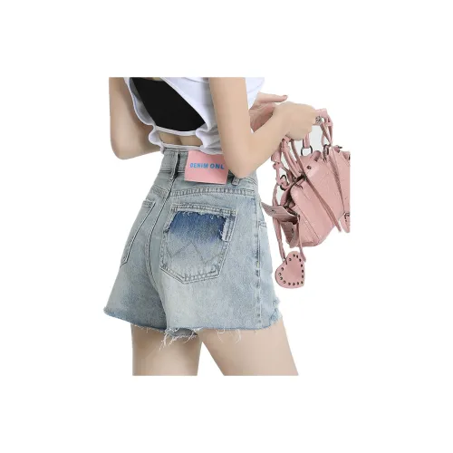 HELEH Denim Shorts Women's Light Blue