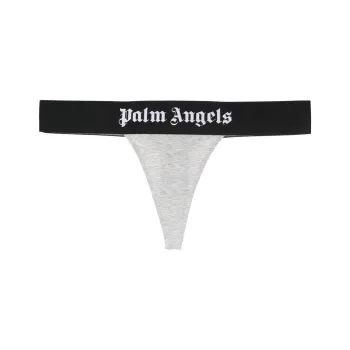 PALM ANGELS Logo trim Stretch cotton Thong