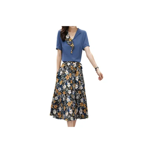 Mapping Skirt Set Women's Multicolor