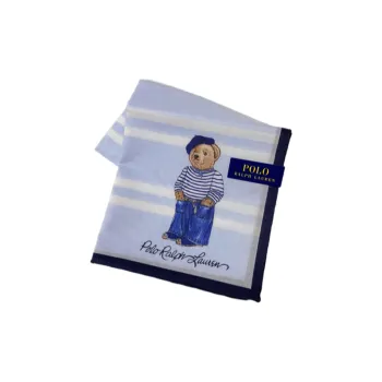 Polo Ralph Lauren Silk Scarves Unisex Light Blue