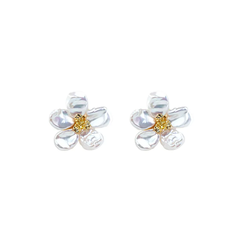 ANGEPERLE Pearl Stud Earrings Women's-0