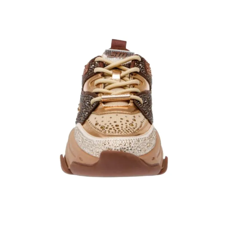 STEVE MADDEN PRIVY Low Top Chunky Sneakers Women's Taupe-5