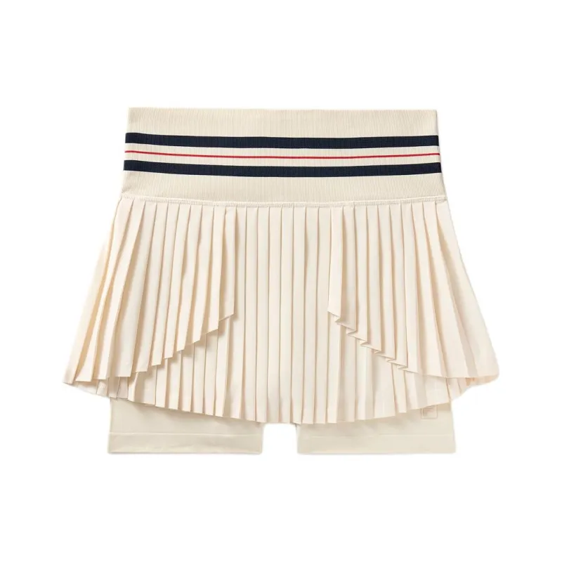 FILA SS24 Pleated Seamless Skort Casual Short Skirts Women's Ecru-0