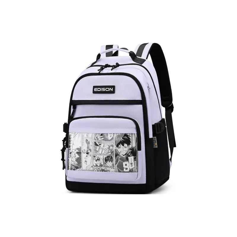EDISON Water repellent Nylon Backpack Unisex Multicolor-13