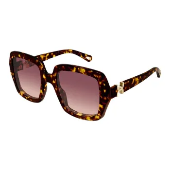 Chloe Recycled Acetate Square Sunglasses Women's Tortoiseshell