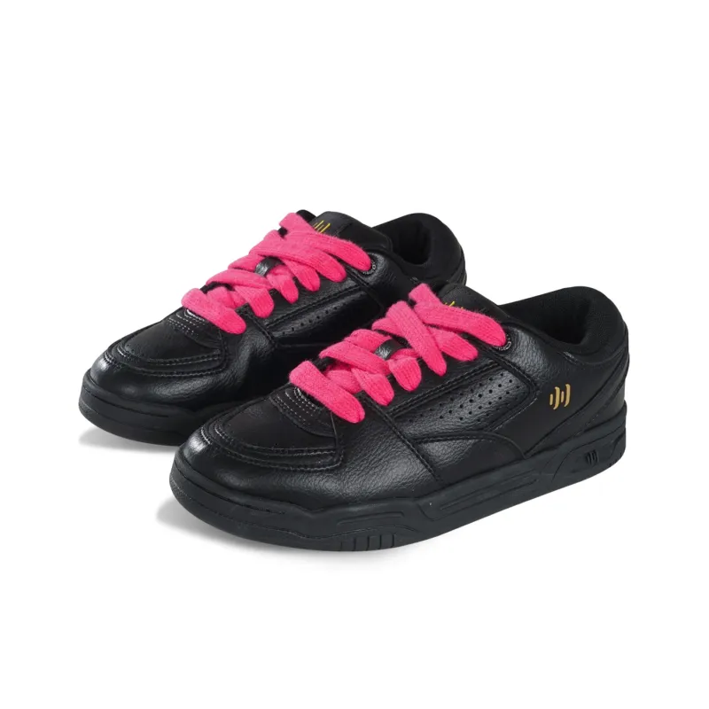 Ollieskate Wear resistant And Lightweight Low Top Skateboard Shoes Unisex Black Gold-7