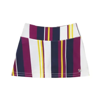 FILA Heritage Casual Short Skirts Women's Bold Purple Stripes Marine Blue