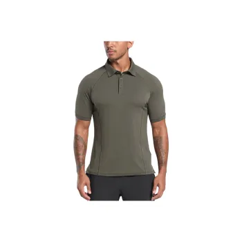 GYMSHARK Polo Shirt Men's Strength Green