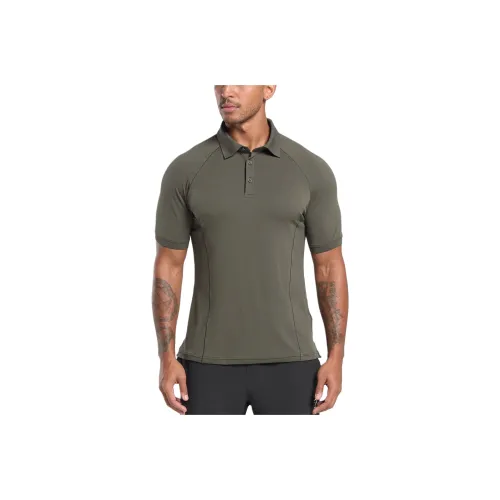 GYMSHARK Polo Shirt Men's Strength Green