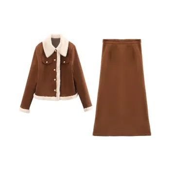 A Paradise For Awakening Skirt Set Women's Coffee