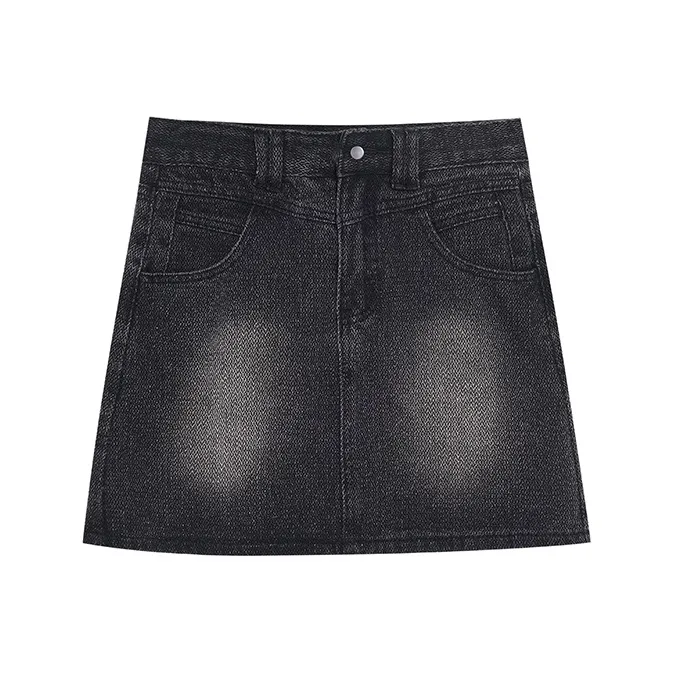QUIET ANGEL Denim Short Skirts Women's-0