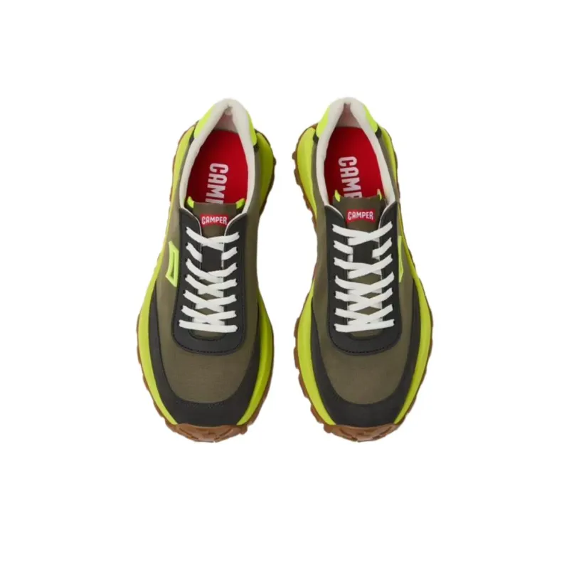 CAMPER Drift Trail VIBRAM Low Top Casual Shoes Men's Green-1