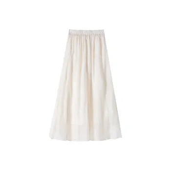 0571 Family Casual Long Skirts Women's Apricot