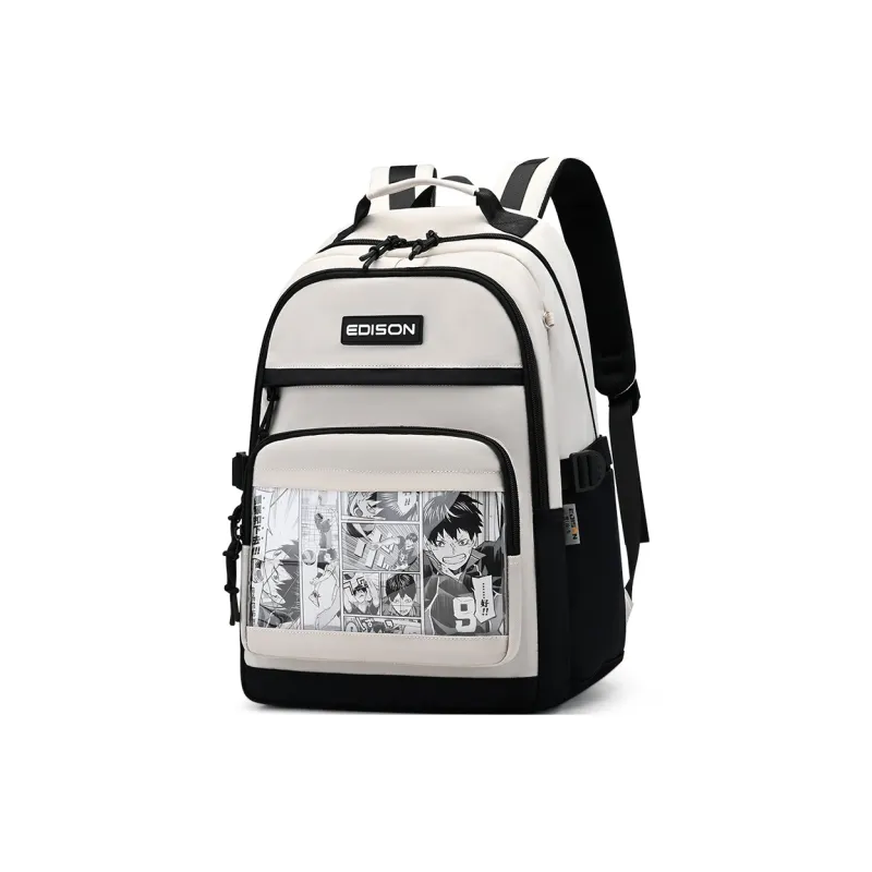 EDISON Water repellent Nylon Backpack Unisex Multicolor-5