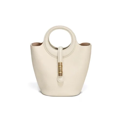 Simedin Cow Leather Bucket Bag, Shoulder Bag, Handbag Women's Multicolor