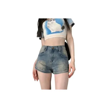 Beautiful Wardrobe Denim Shorts Women's Vintage Blue