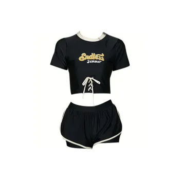 Hao Zhilang Two Piece Swimsuit Women's Black