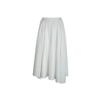 Little Pull Casual Long Skirts Women's White