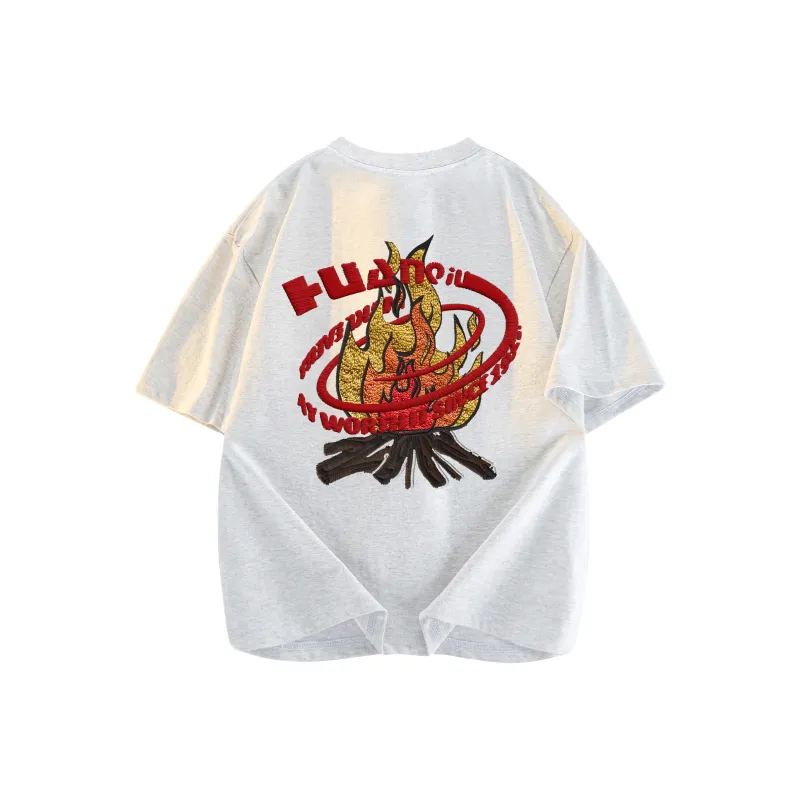 HUANQIU T Shirt Unisex Navy Blue-2