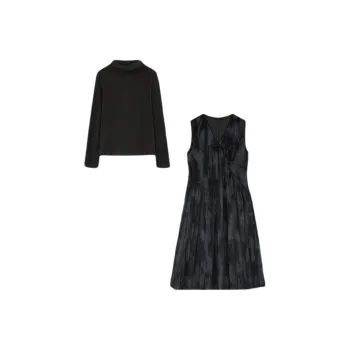 Mo Han Yi Mei Skirt Set Women's Black