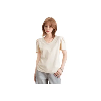 FAWENXIANGZI Puff Sleeve T Shirt Women's