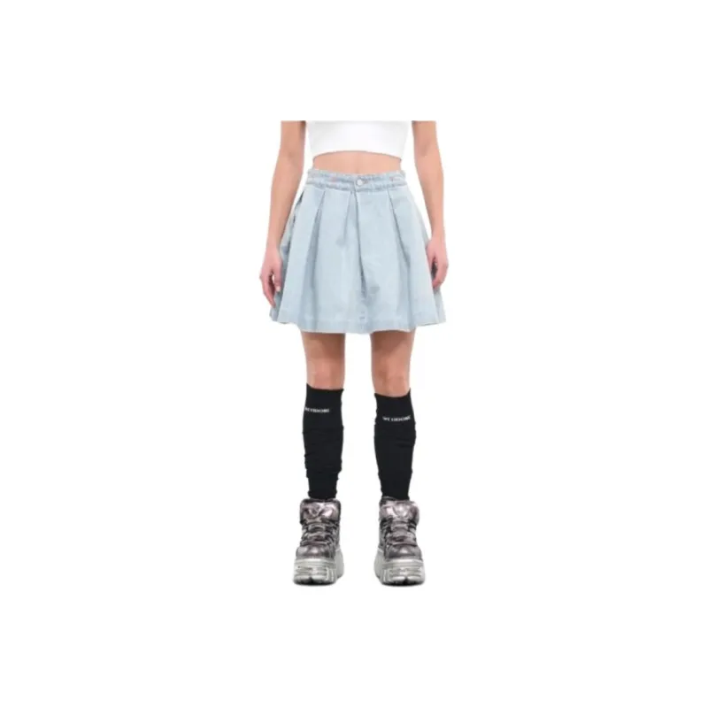 Vetements Pleated Denim Skirt-0
