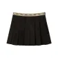 [Korean Preppy Style Letter Skirt]Twilight Black