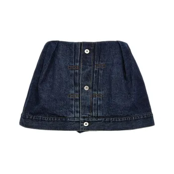 Sacai SS24 Denim Shorts Women's Blue