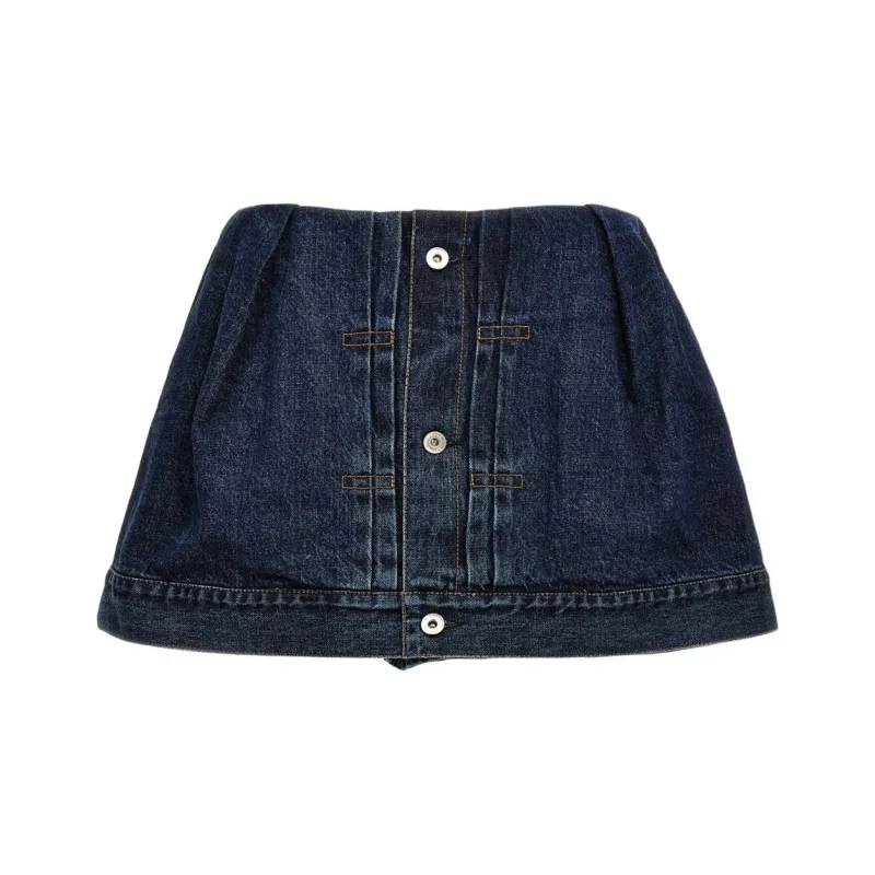 Sacai SS24 Denim Shorts Women's Blue-0