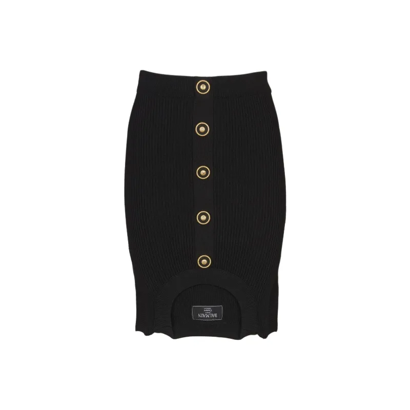 BALMAIN Optical Illusion Skirt-0