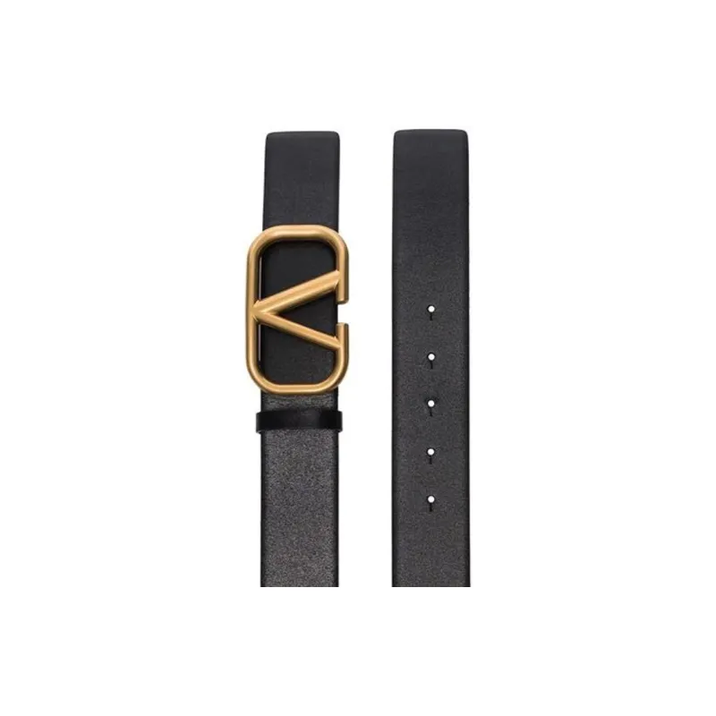 Valentino Leather Belts Unisex Width 4cm-3