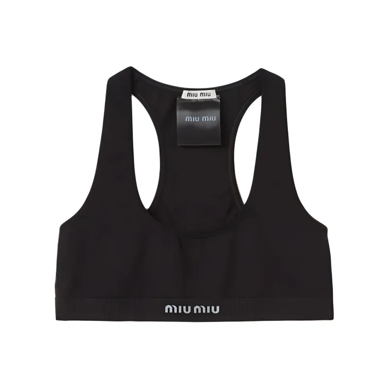 MIU MIU SS24 Sports Underwear Women's Black-0