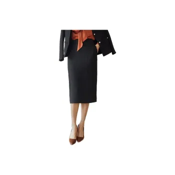 ROEYSHOUSE Casual Long Skirts Women's Black