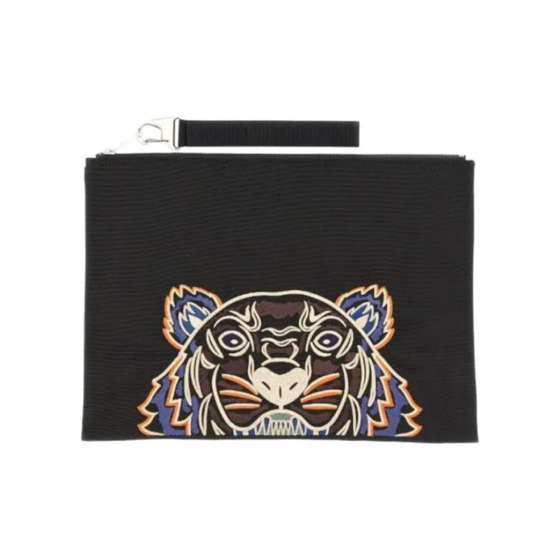 KENZO Kampus Polyester Clutch Men's Black-1