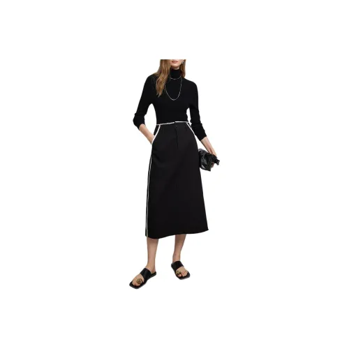 Bethine Casual Long Skirt Women's Black