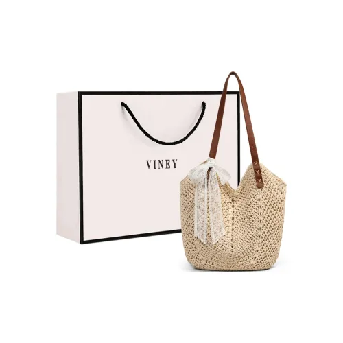 VINEY Fabric Shoulder Bag Regular Women's Beige