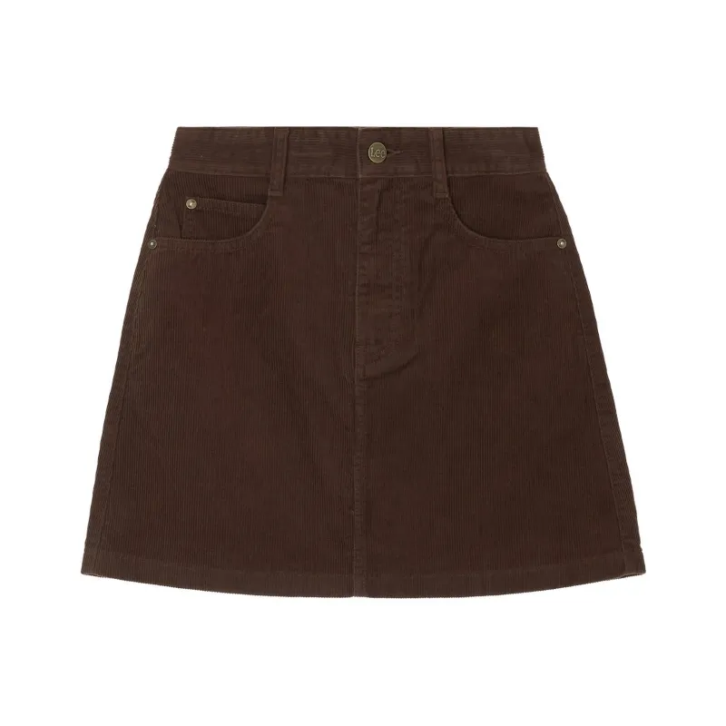 Lee Casual Short Skirts Women's Brown-0