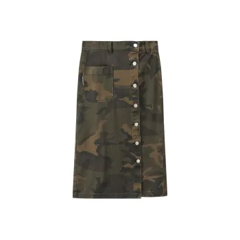 NO ONE ELSE Casual Long Skirt Women's Green