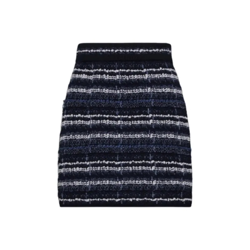 THOM BROWNE Tweed Mini Skirt-0