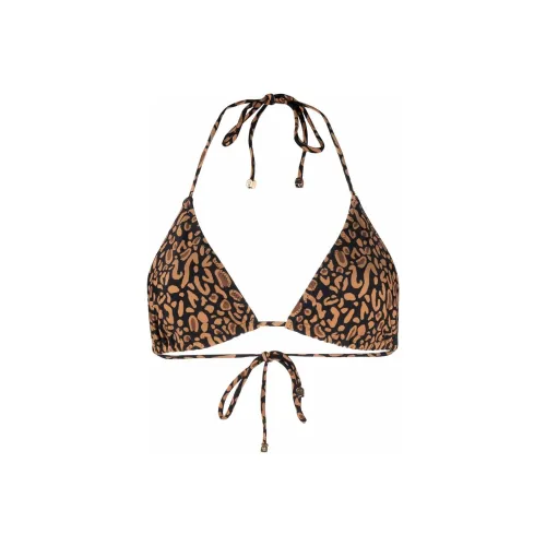 NANUSHKA Animal print Triangle cup Bikini Top